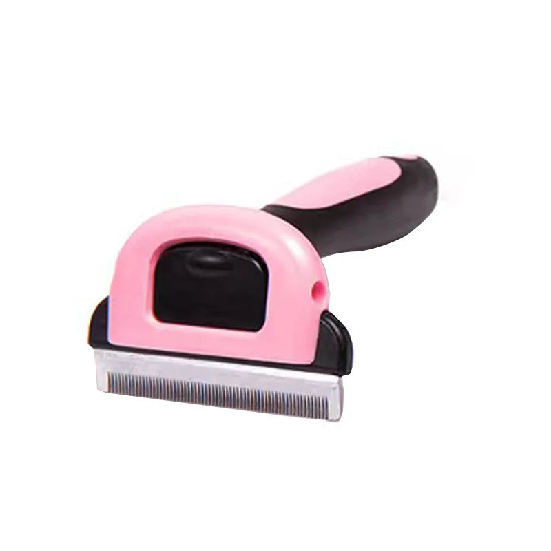 Ultimate Dog & Cat Grooming Tool: Detachable Stainless Steel Hair Remover Comb for Effortless Fur Care