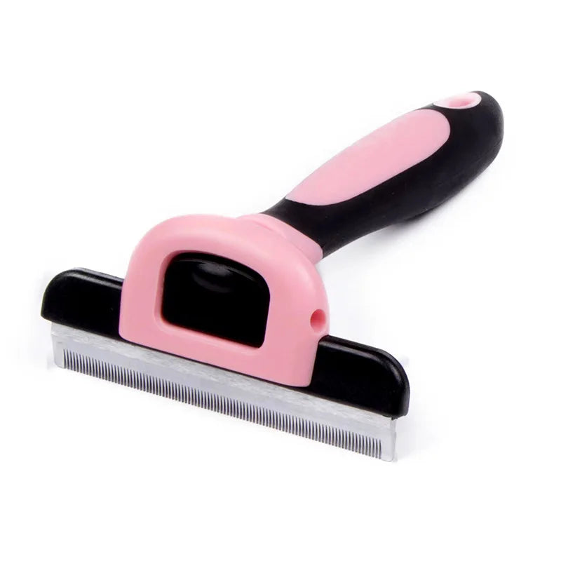 Ultimate Dog & Cat Grooming Tool: Detachable Stainless Steel Hair Remover Comb for Effortless Fur Care